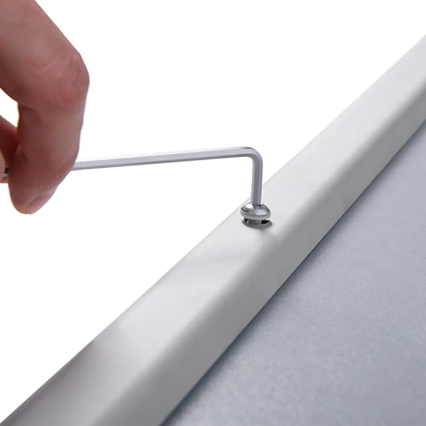 Silver locking snap frame poster size 16X20 - 1.25 inch profile - Snap Frames Direct