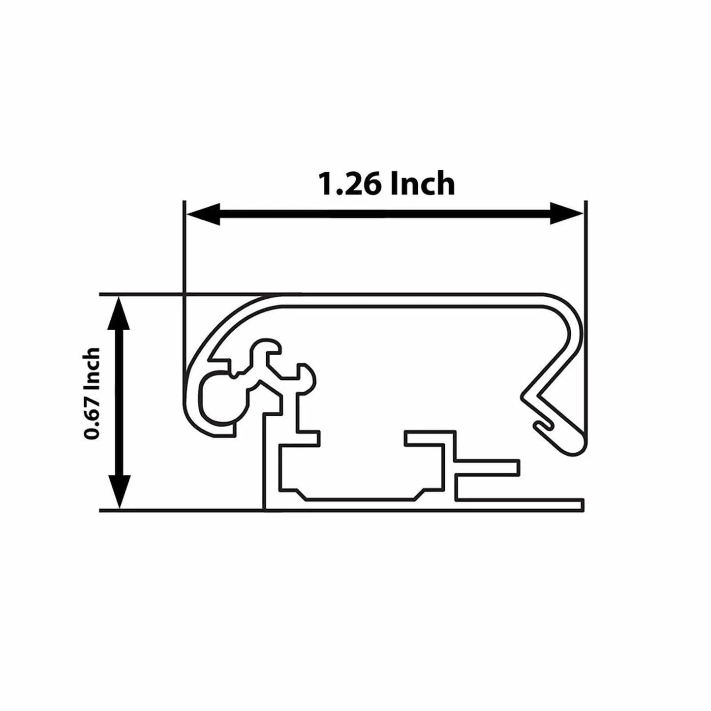 Silver locking snap frame poster size 16X20 - 1.25 inch profile - Snap Frames Direct