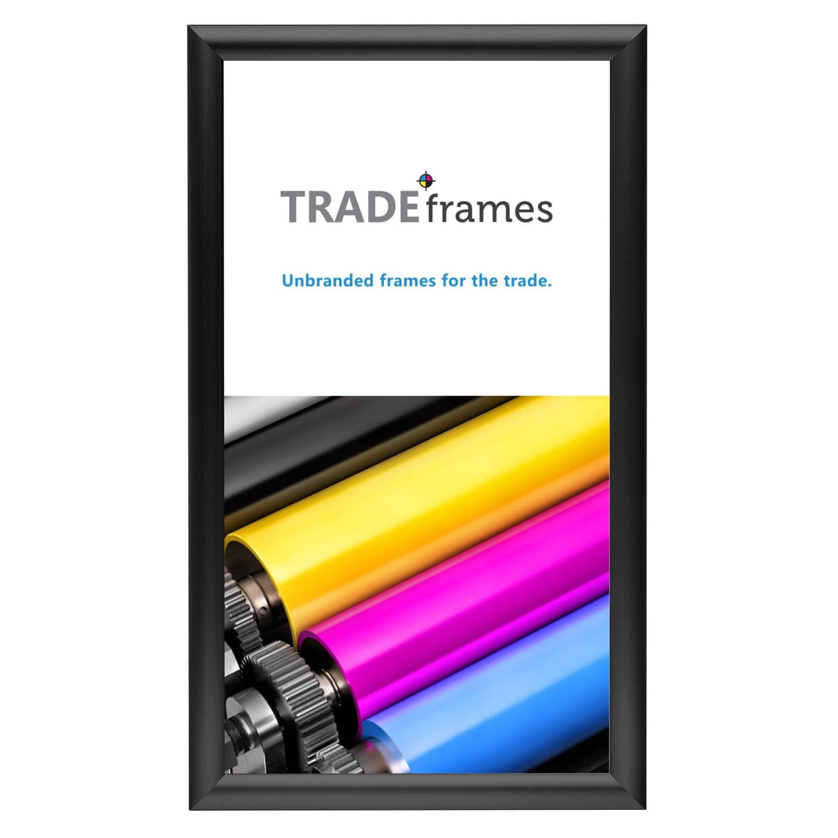 10x18 Inches Black Snap Frame 1" Profile Snap Frames Direct