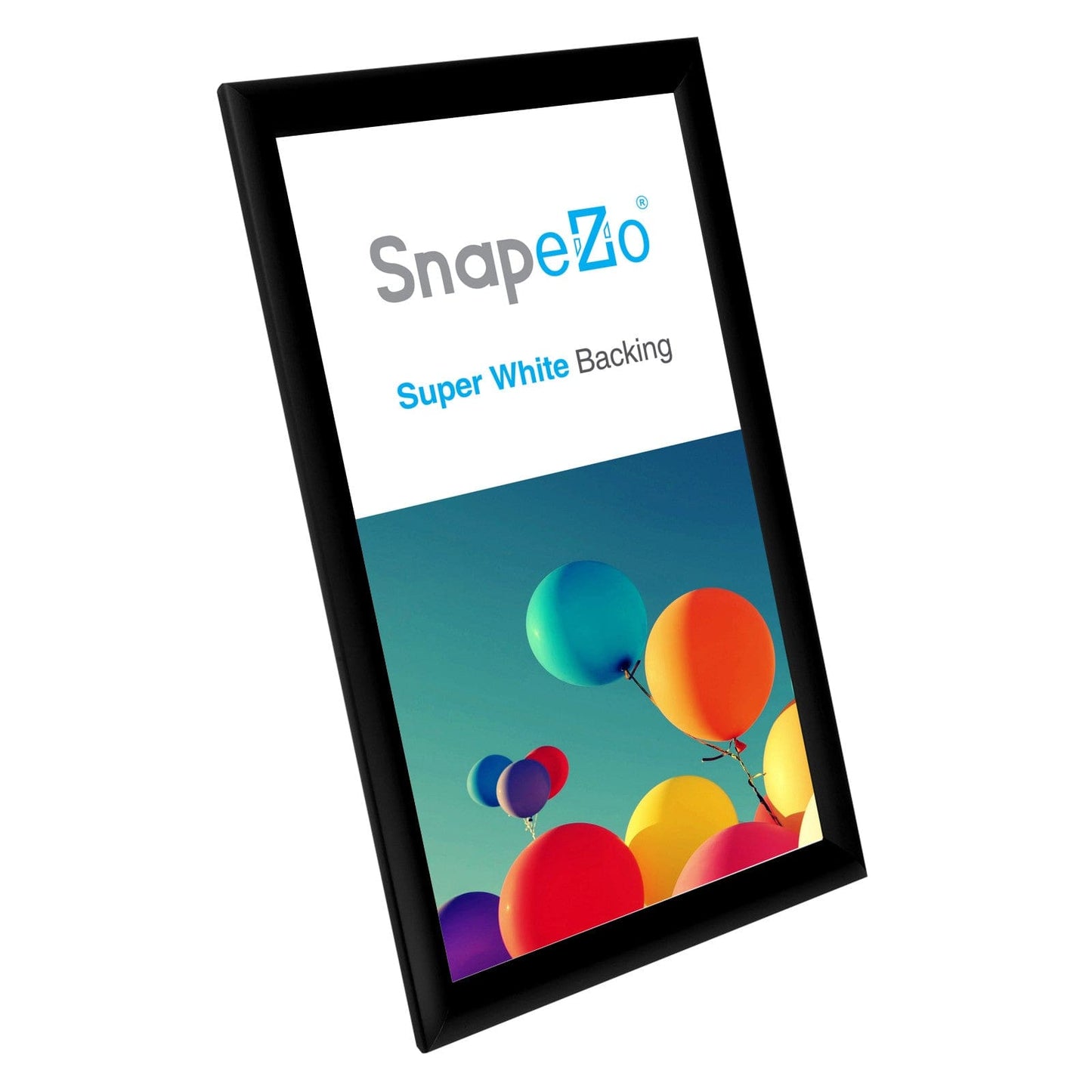 10x18 Black SnapeZo® Poster Snap Frame 1" - Snap Frames Direct