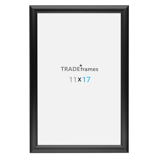 11x17 Inches Black Snap Frame - 1" Profile - Snap Frames Direct