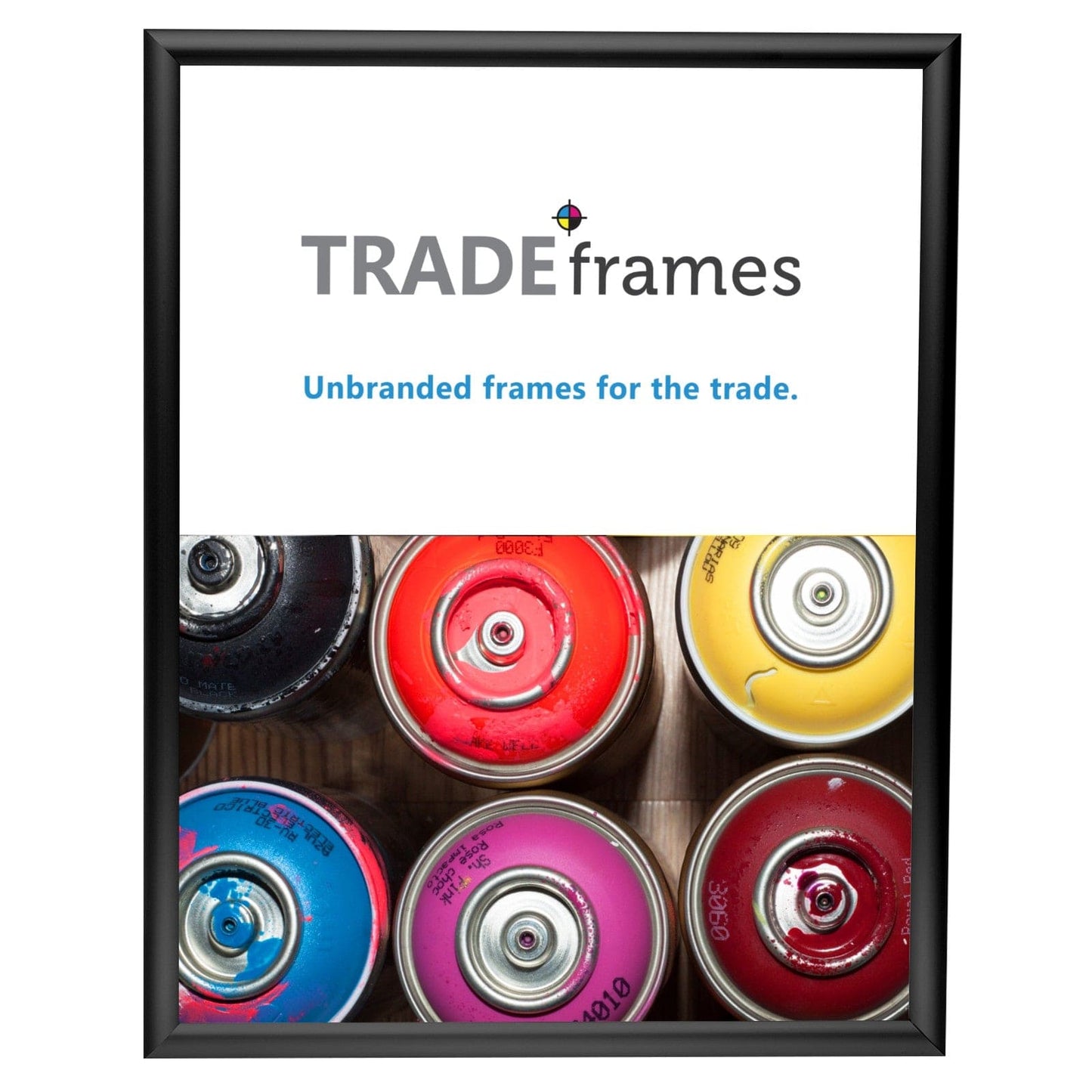 17x22 Black Snap Frame - 1" Profile - Snap Frames Direct