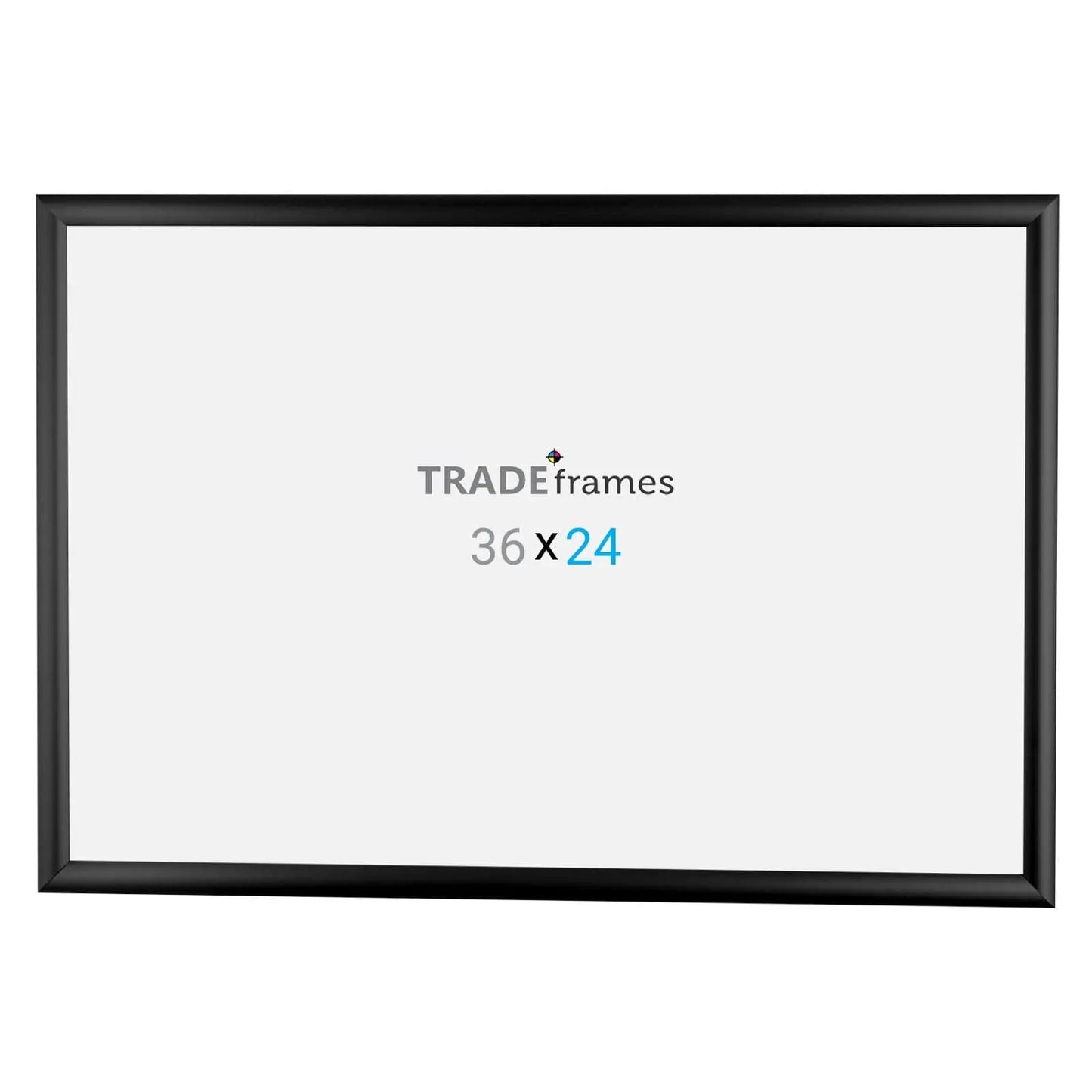 24x36 Black Poster Frame 1 Inch - Snap Frames Direct