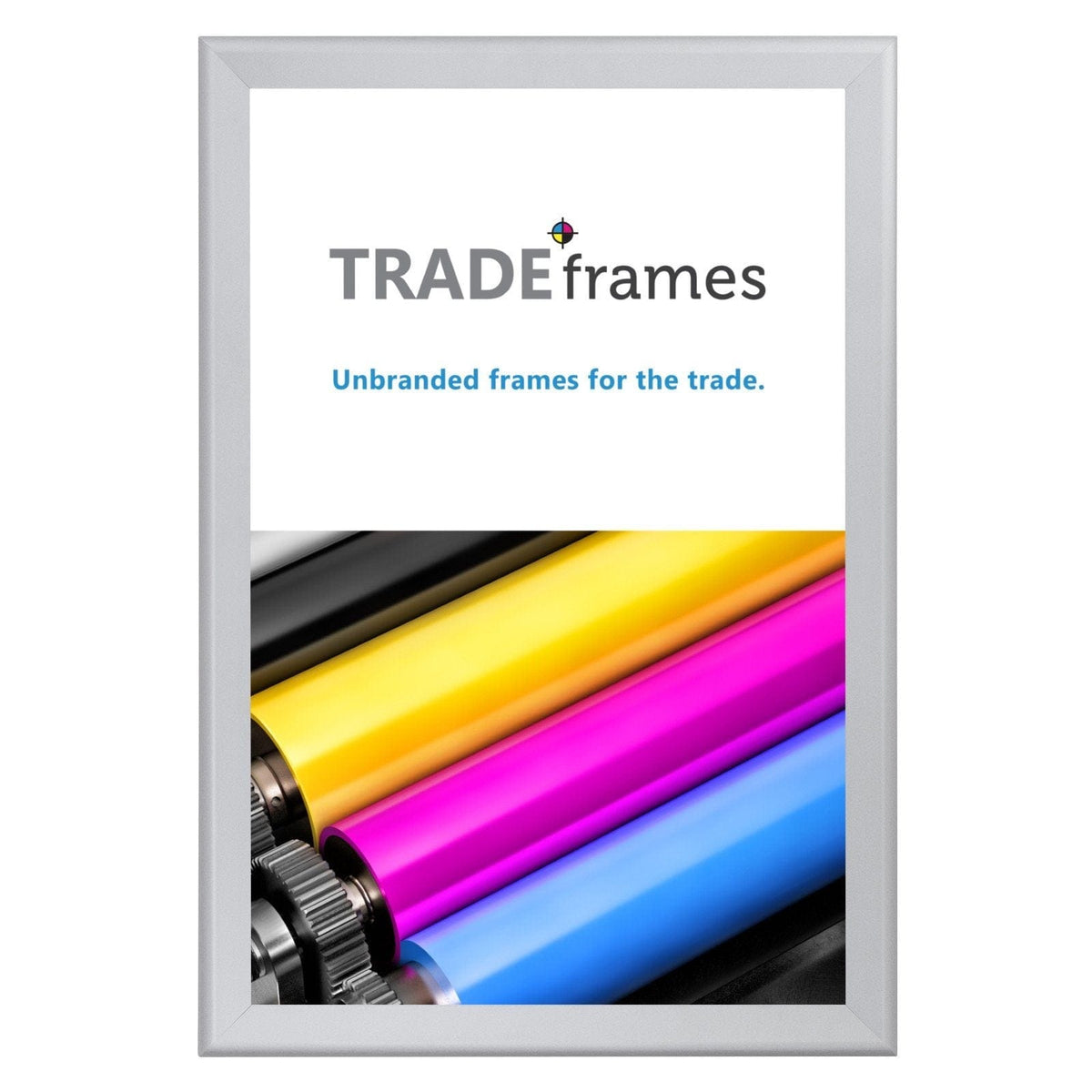 27x40 Silver Snap Frame 1.7" Profile Snap Frames Direct