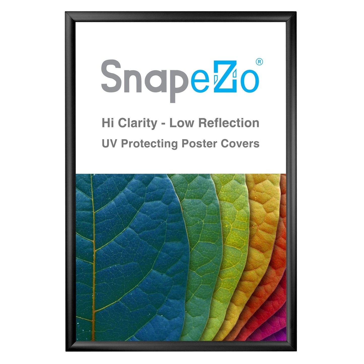28x42 Black SnapeZo® Snap Frame - 1.2" Profile - Snap Frames Direct