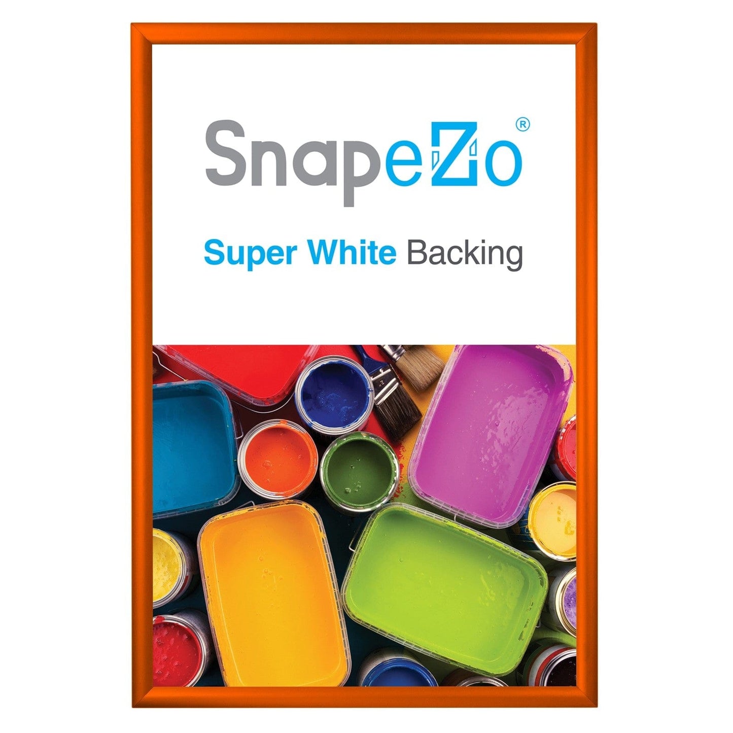 24x36 Orange SnapeZo® Snap Frame - 1.2" Profile - Snap Frames Direct
