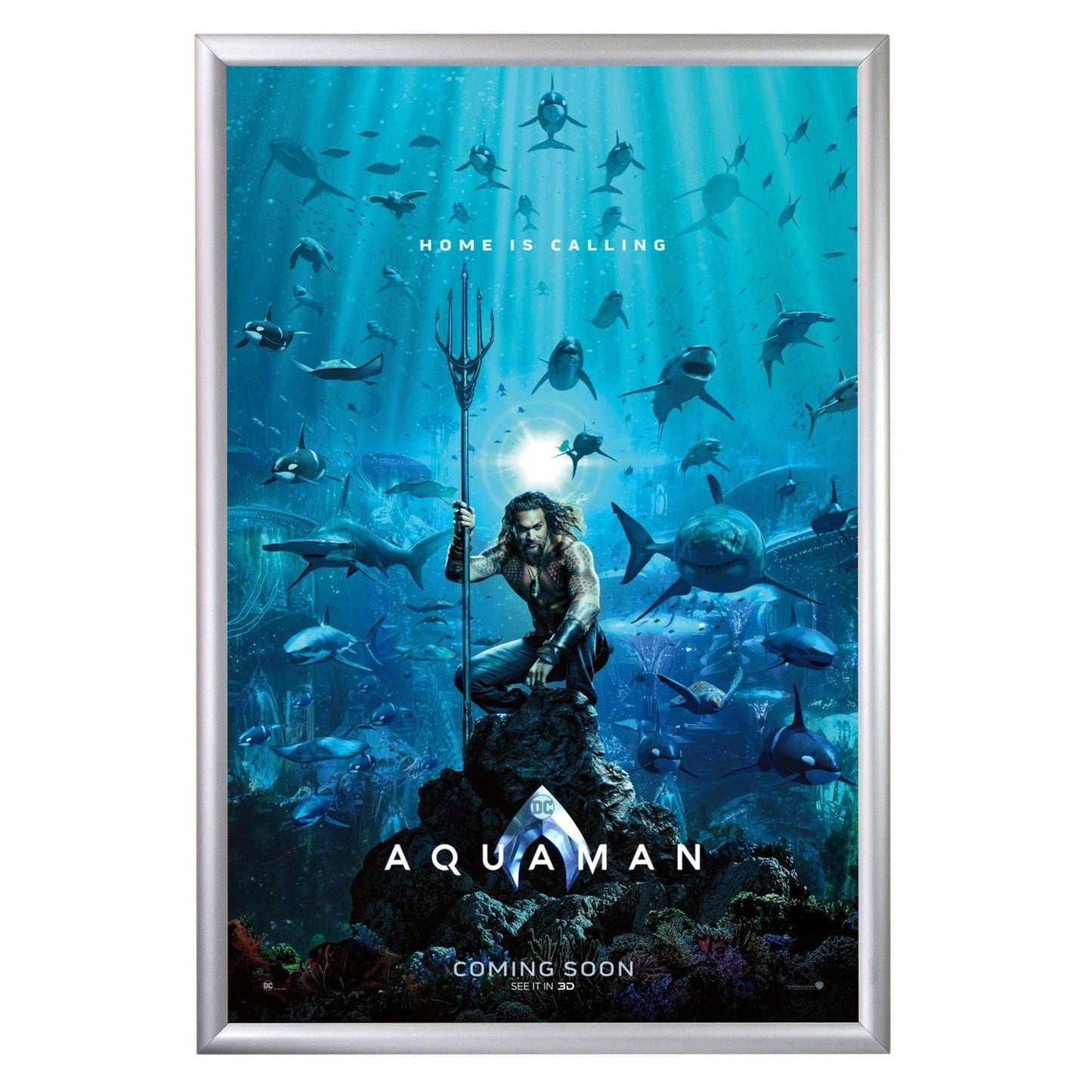 24x36 Silver SnapeZo® Snap Frame - 1.2" Profile - Snap Frames Direct