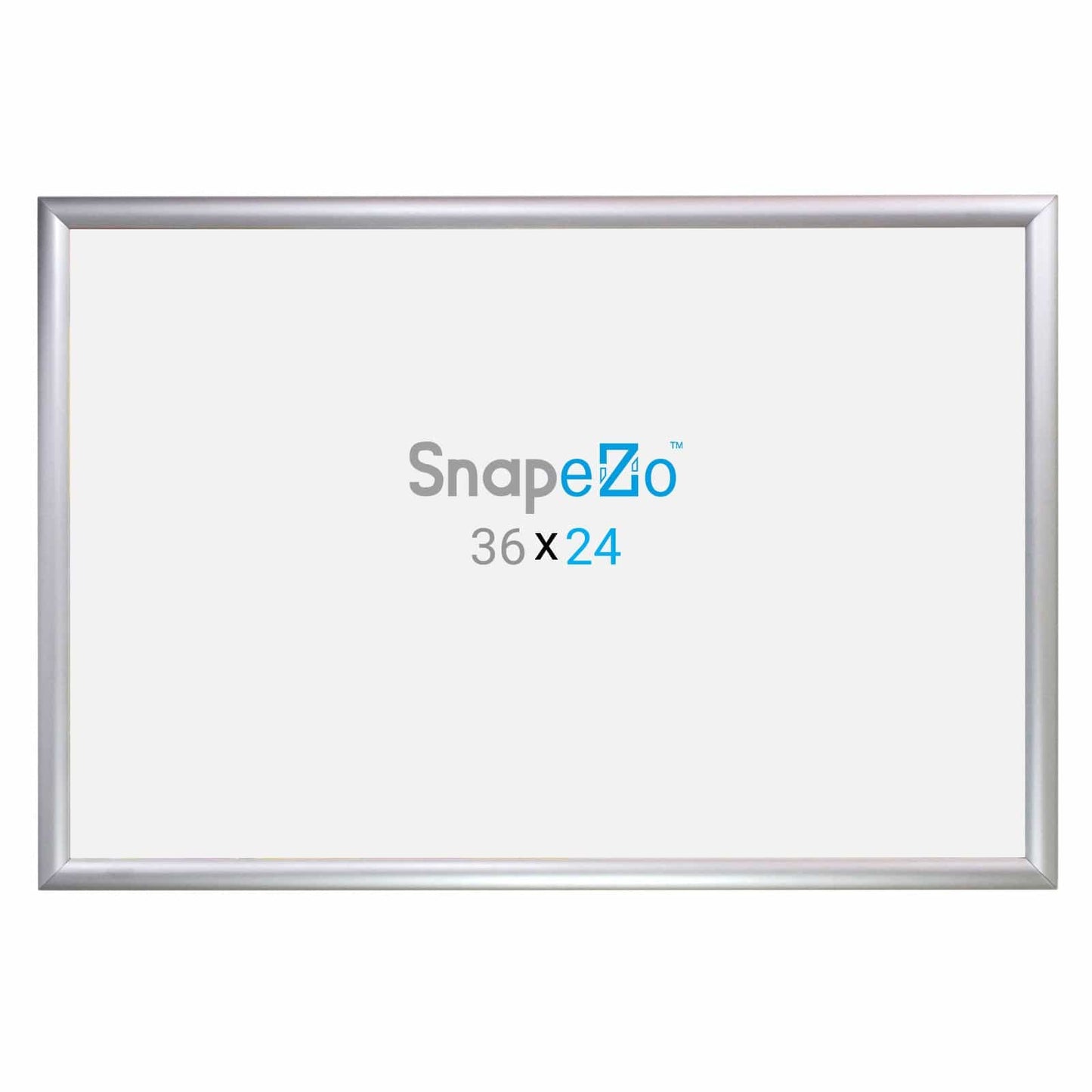 24x36 Silver SnapeZo® Snap Frame - 1.2" Profile - Snap Frames Direct