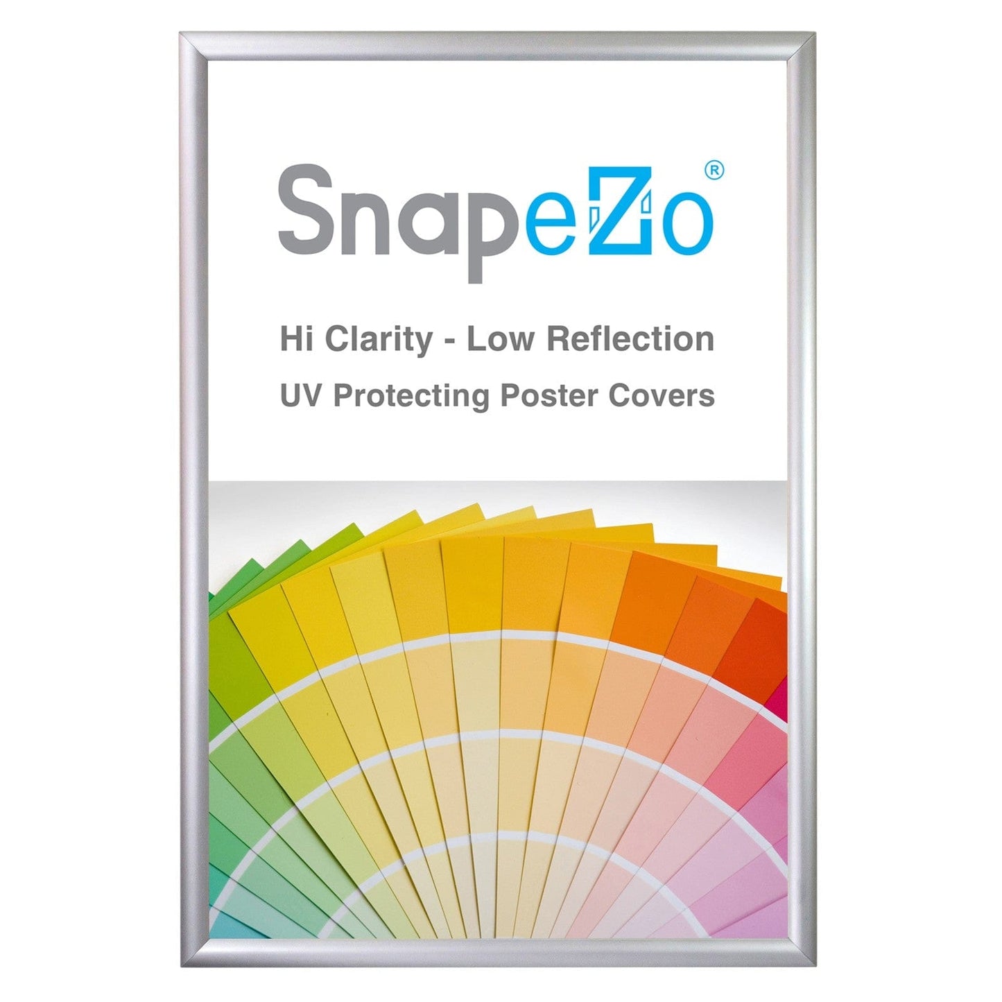 24x36 Silver SnapeZo® Snap Frame - 1.2" Profile - Snap Frames Direct