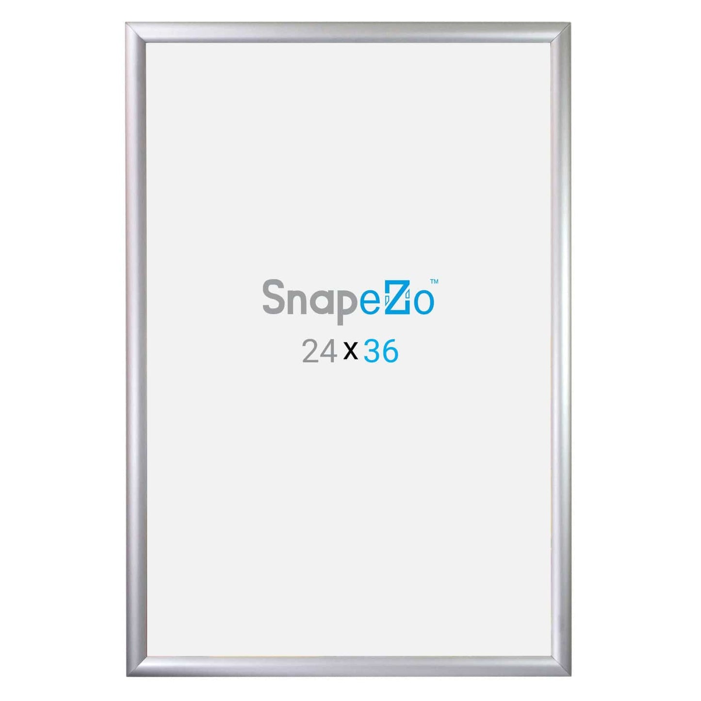 24x36 Silver SnapeZo® Snap Frame - 1.2" Profile - Snap Frames Direct