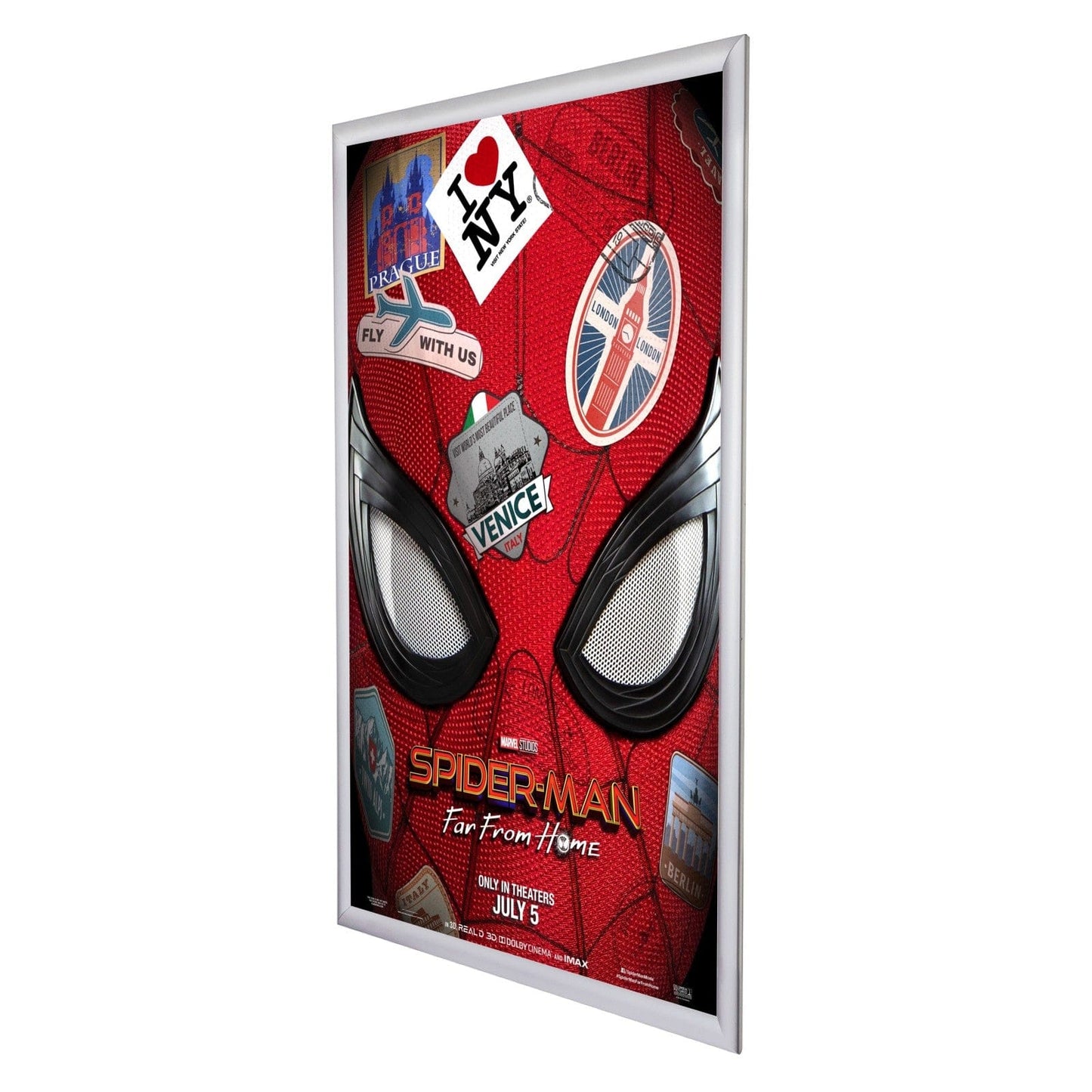 24x36 Silver SnapeZo® Snap Frame - 1.2" Profile - Snap Frames Direct
