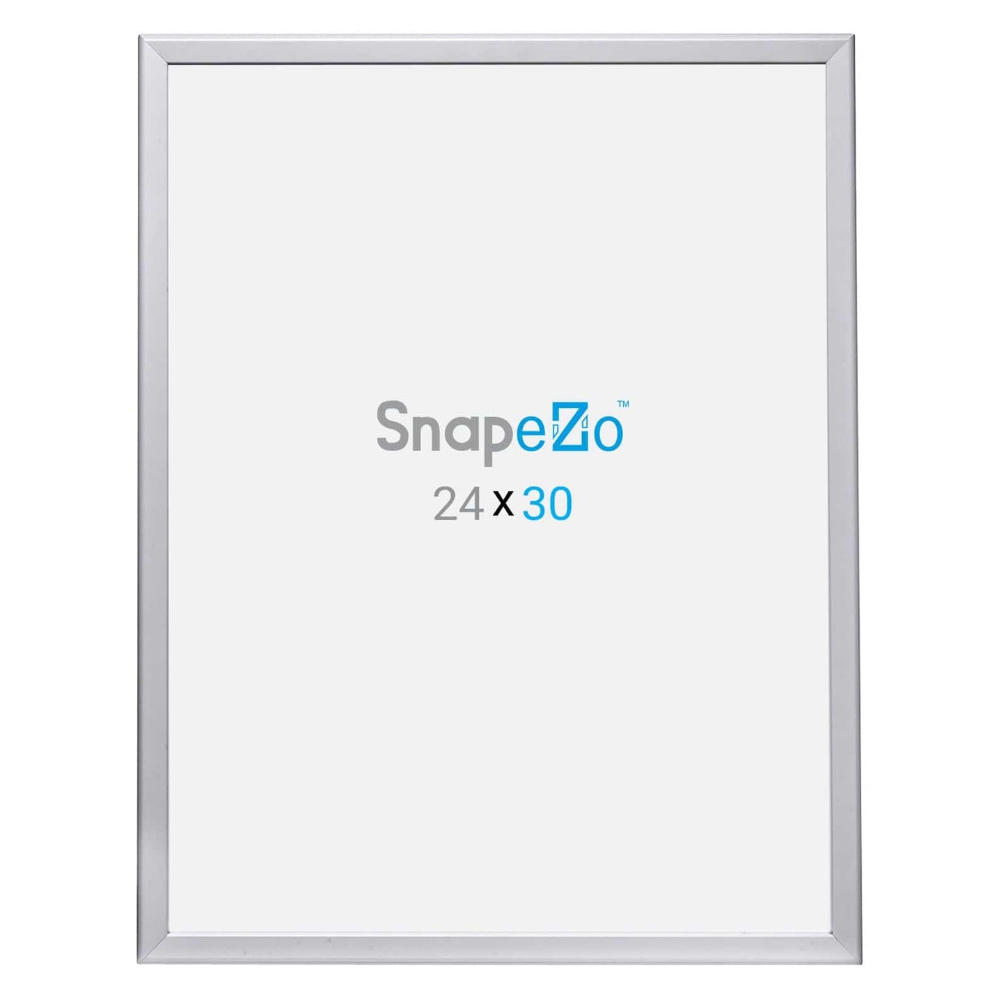 24x30 Silver SnapeZo® Poster Snap Frame 1.25" - Snap Frames Direct