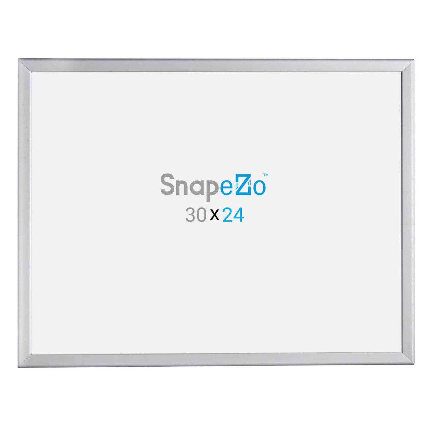 24x30 Silver SnapeZo® Poster Snap Frame 1.25" - Snap Frames Direct
