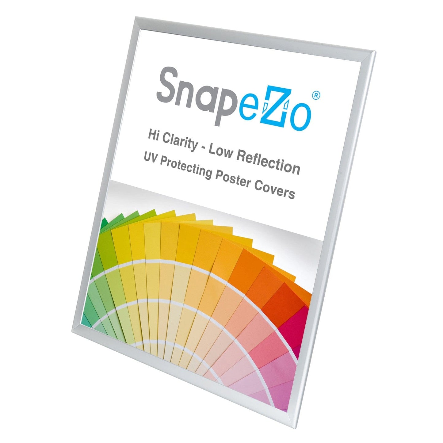 24x30 Silver SnapeZo® Poster Snap Frame 1.25" - Snap Frames Direct