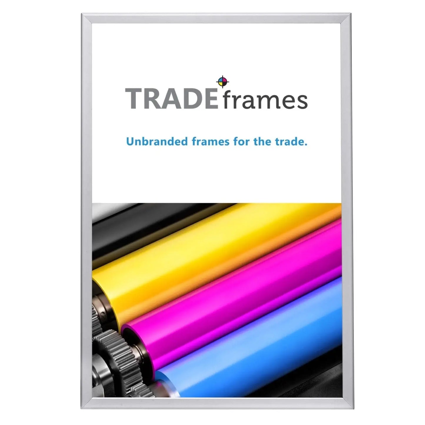 24x36 Silver Snap Frame - 1.25" Profile - Snap Frames Direct