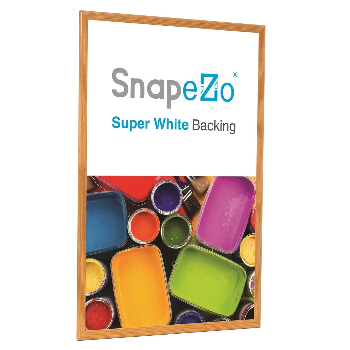 18x24 Light Wood Snapezo® Snap Frame 1.25" Profile Snap Frames Direct