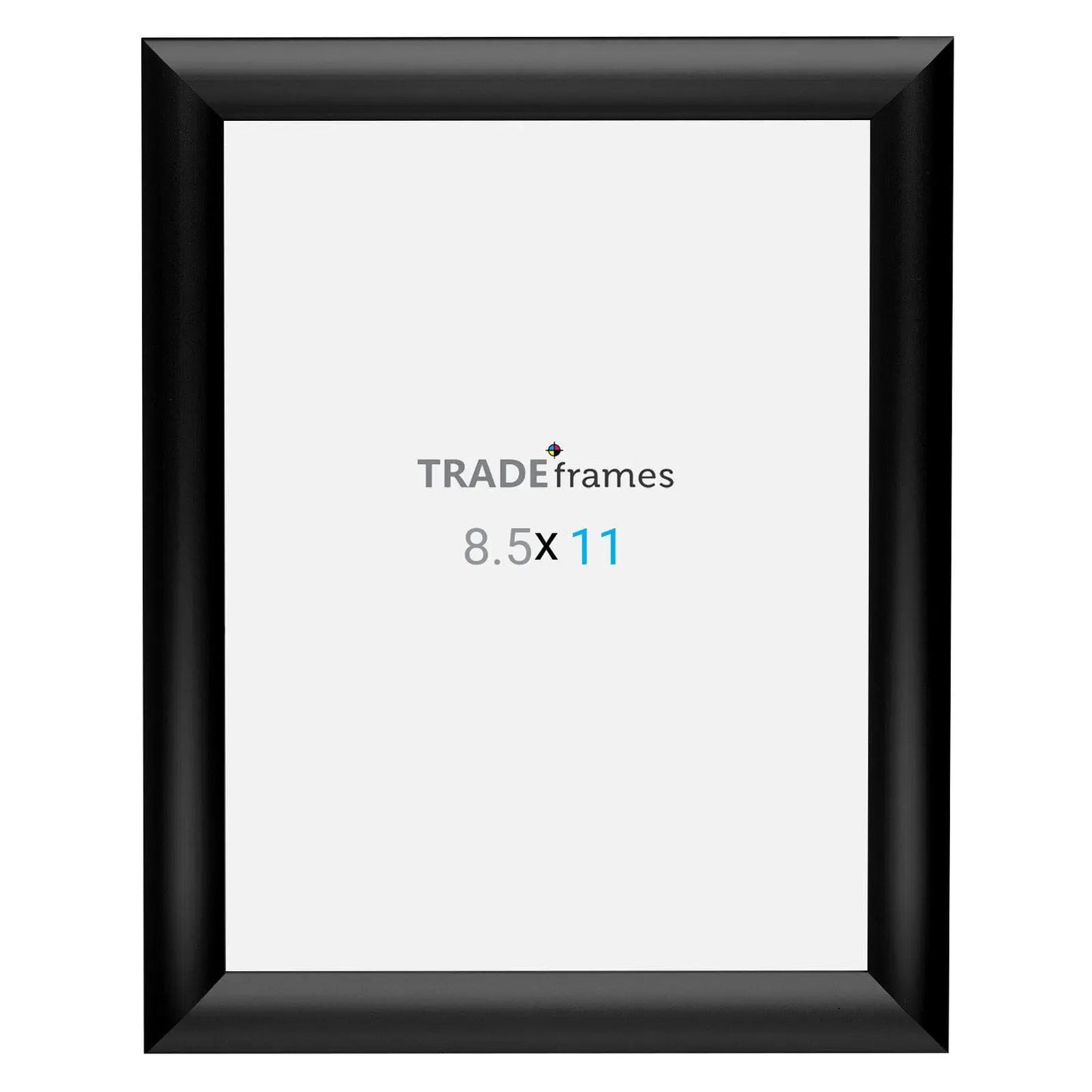 8.5x11 Inches Black Snap Frame - 1" Profile - Snap Frames Direct