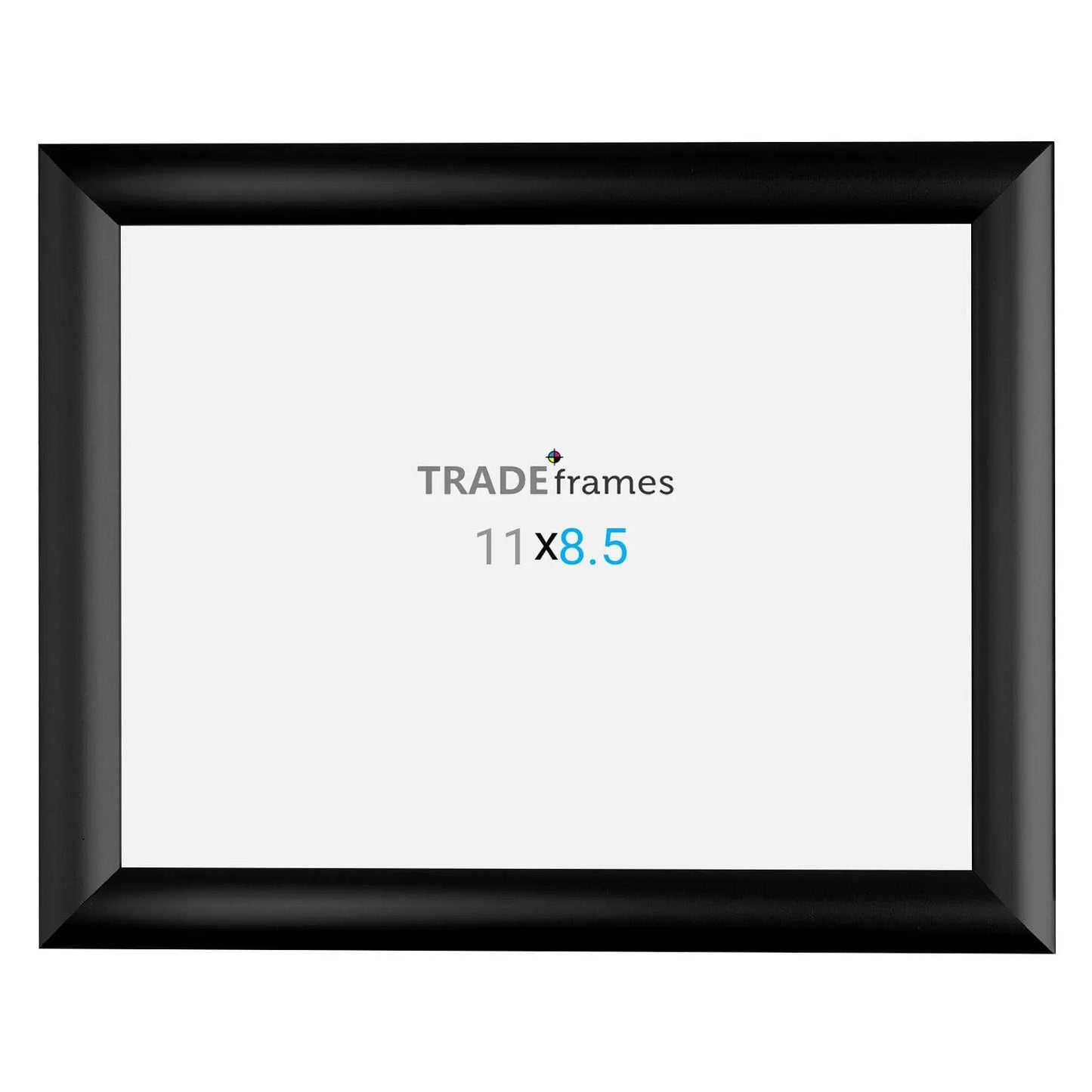 8.5x11 Inches Black Snap Frame - 1" Profile - Snap Frames Direct