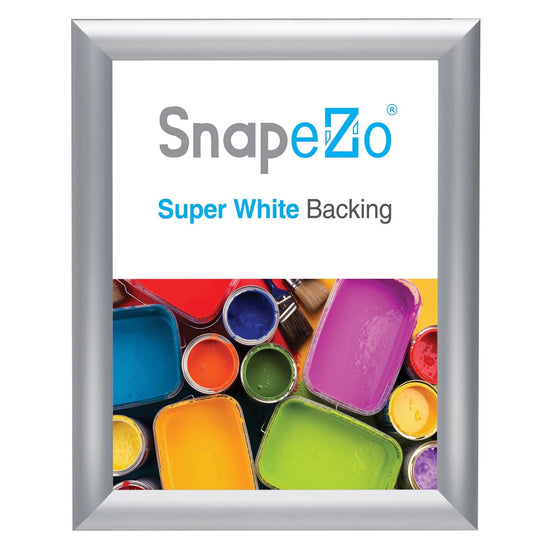 8.5x11 Silver SnapeZo® Poster Snap Frame 1" - Snap Frames Direct