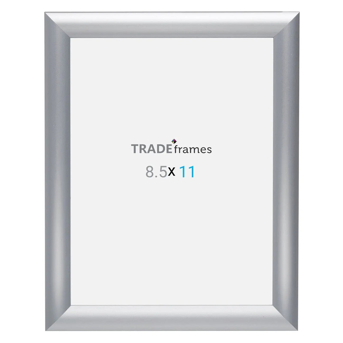 8.5x11 Inches Silver Snap Frame - 1" Profile - Snap Frames Direct