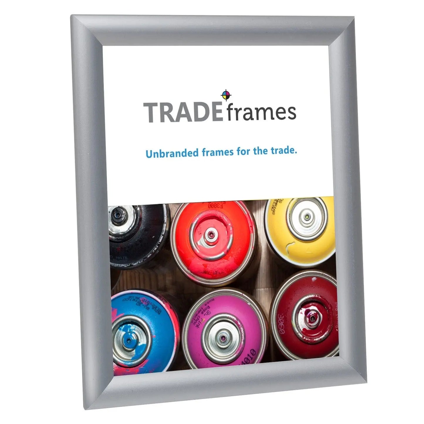 8.5x11 Inches Silver Snap Frame - 1" Profile - Snap Frames Direct