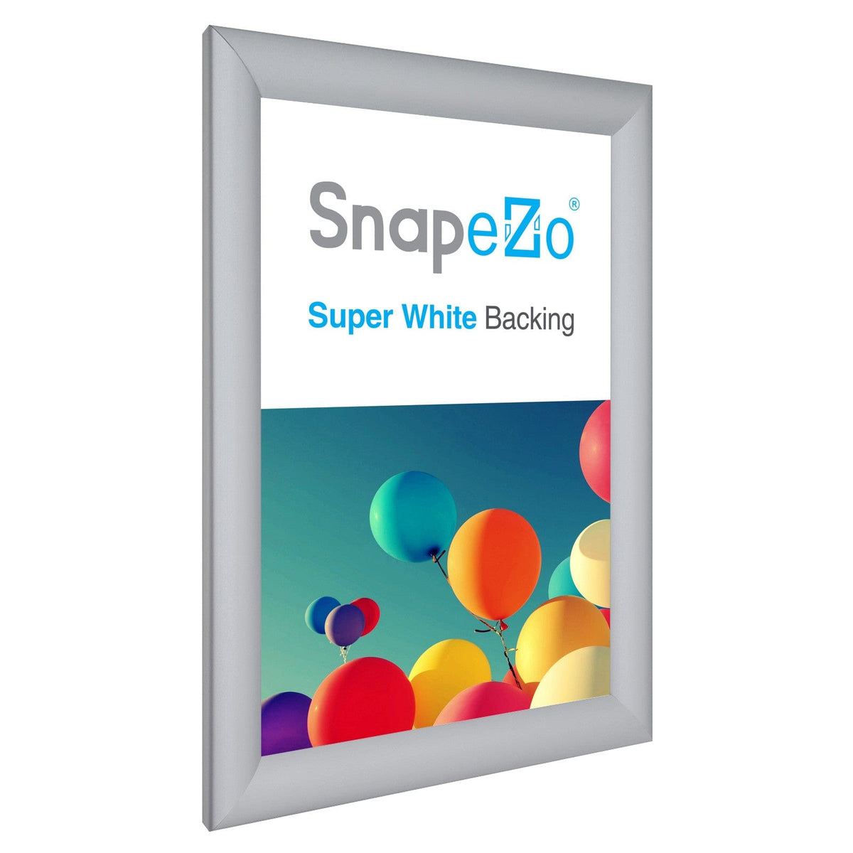 10x15 Silver Snapezo® Snap Frame 1.2" Profile Snap Frames Direct