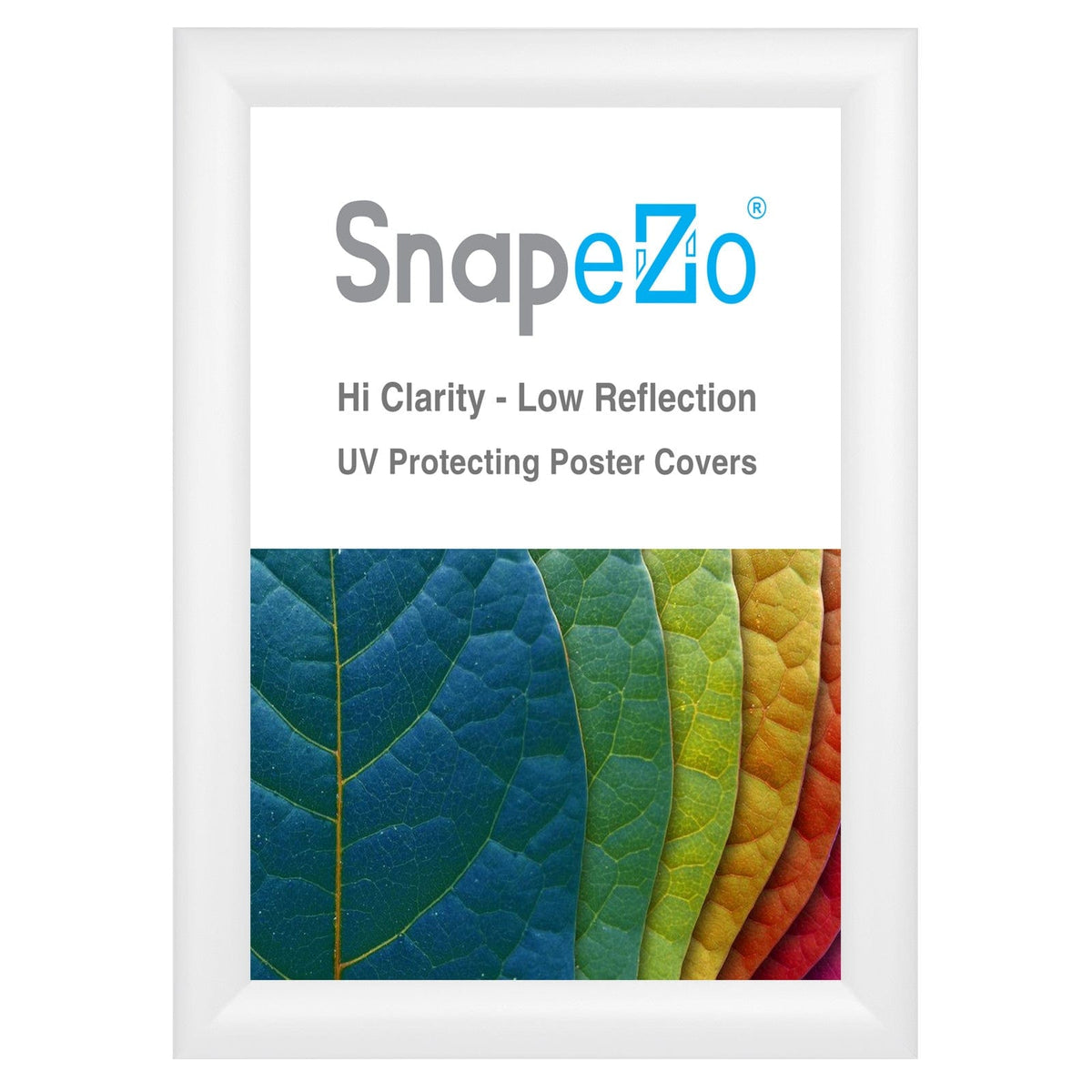 11x14 White Snapezo® Snap Frame 1.2" Profile Snap Frames Direct