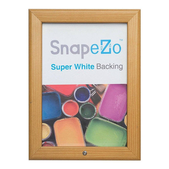 8.5x11 Light Wood SnapeZo® Locking - 1.25" Profile - Snap Frames Direct