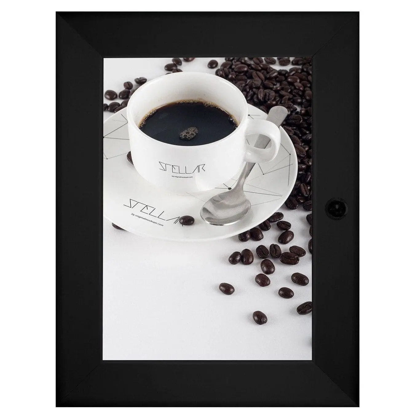 8.5x11 Black SnapeZo® Poster Case - 1.77" Profile - Snap Frames Direct