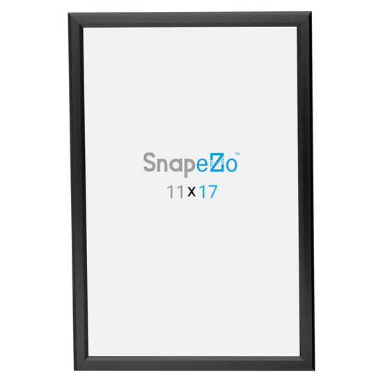 11x17 Black Snapezo® Snap Frame - 0.8" Profile