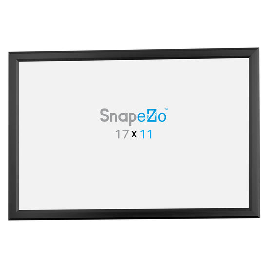 11x17 Black Snapezo® Snap Frame - 0.8" Profile