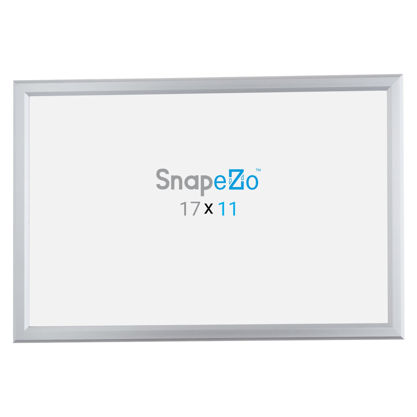 11x17 Silver Snapezo® Snap Frame - 0.8" Profile