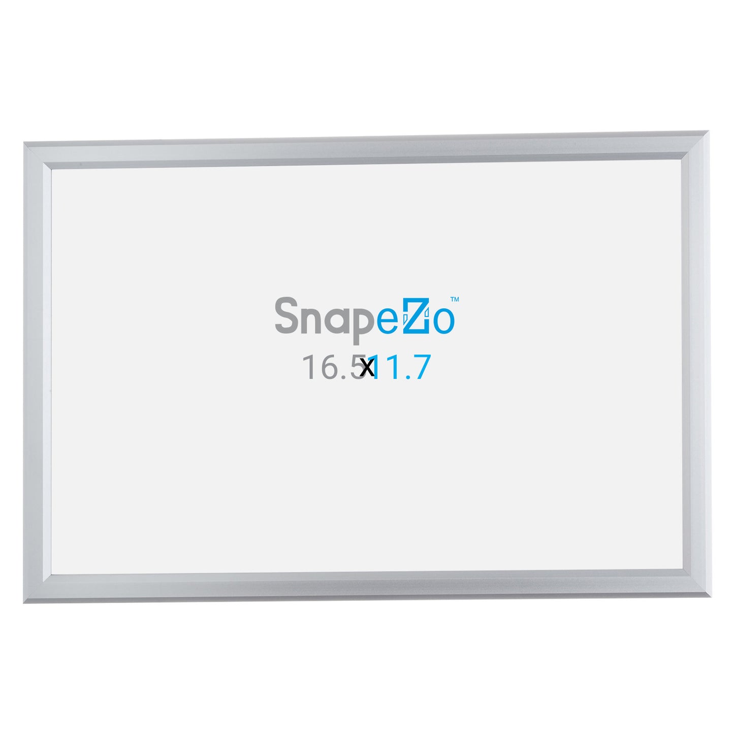 11.7 x 16.5 (A3 Euro Size) Silver Document Frame 0.8 Inch Snapezo®