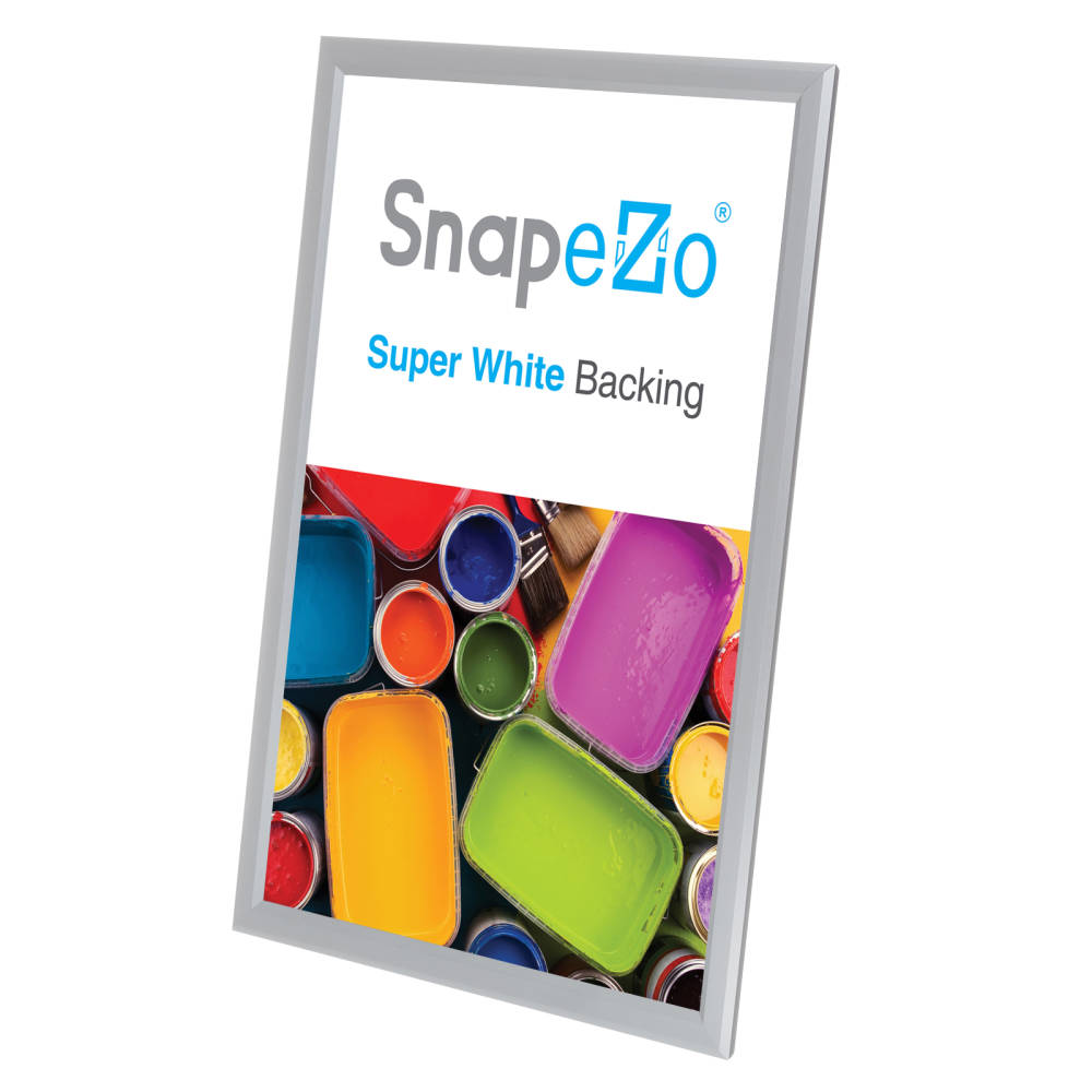 11x17 Silver Snapezo® Snap Frame - 0.8" Profile