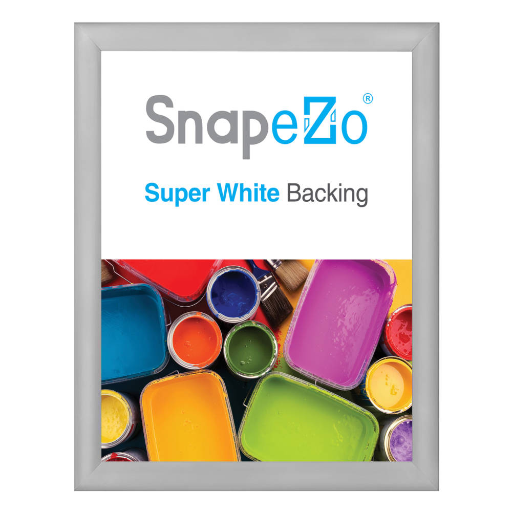 Snap Frame 36x48 Silver Snap Frame 1.2 Inch Profile – Snap Frames Direct