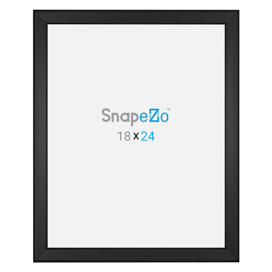 18x24 Black Poster Frame 0.8 Inch Snapezo®