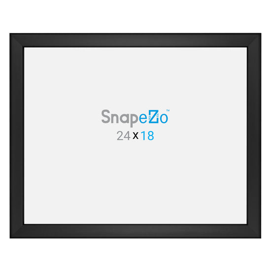 18x24 Black Poster Frame 0.8 Inch Snapezo®