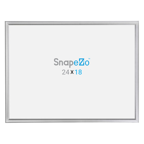 18x24 Silver Snapezo® Snap Frame - 0.8" Profile