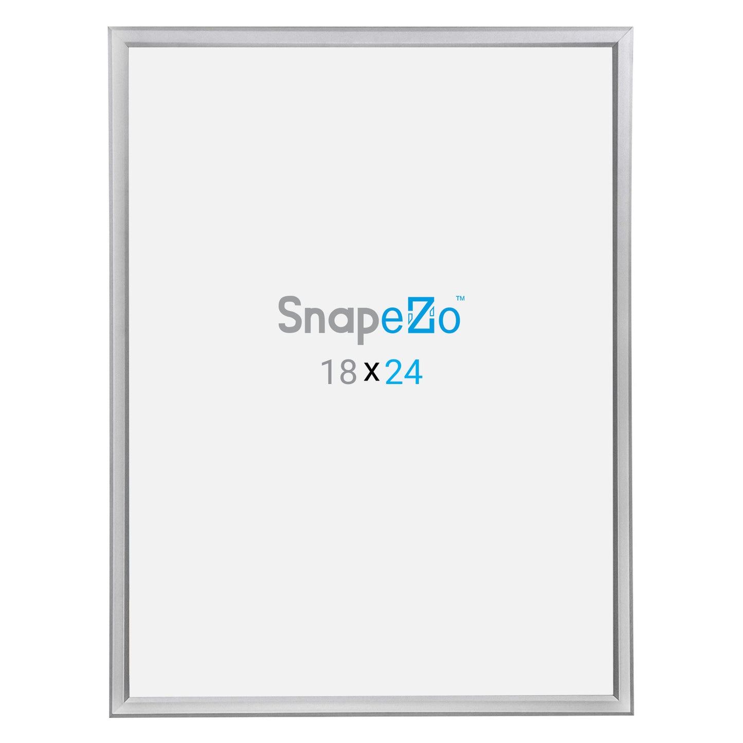 18x24 Silver Snapezo® Snap Frame - 0.8" Profile