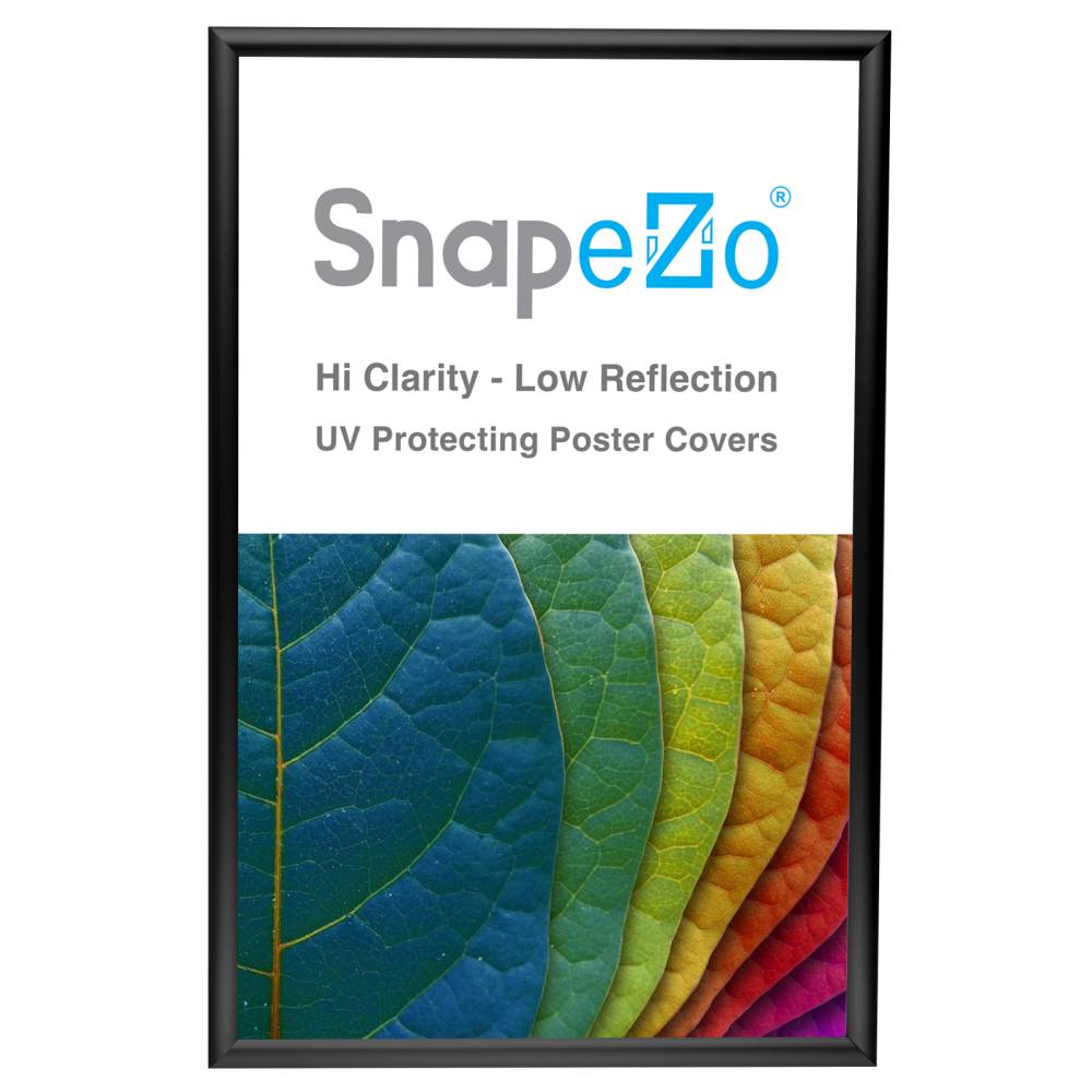 12x24 Black Snap Frame 1 Inch Profile Snap Frames Direct 12x24 black snap frame 1 inch profile snap frames direct