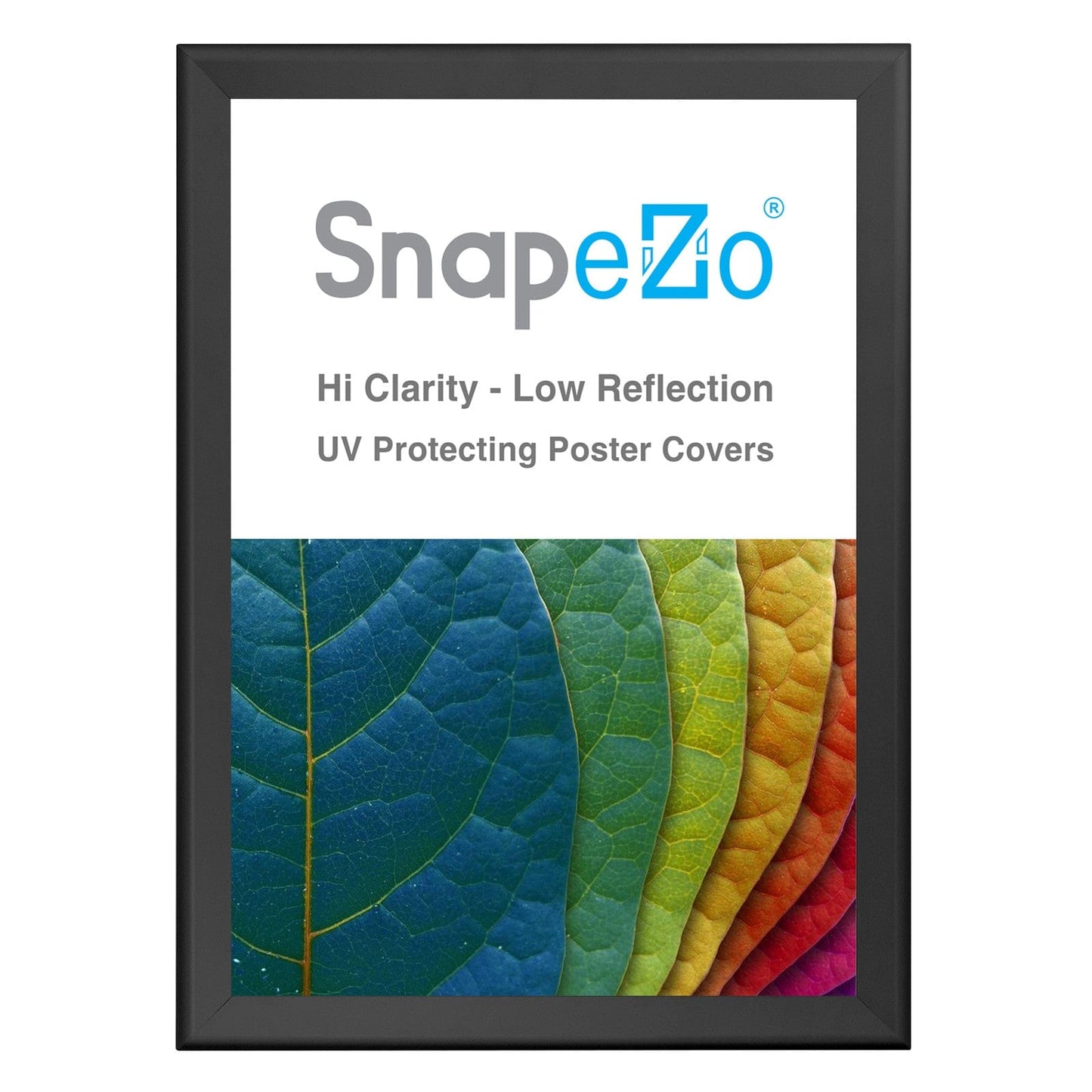 31x44 Inches Black SnapeZo® Snap Frame - 1.7" profile - Snap Frames Direct