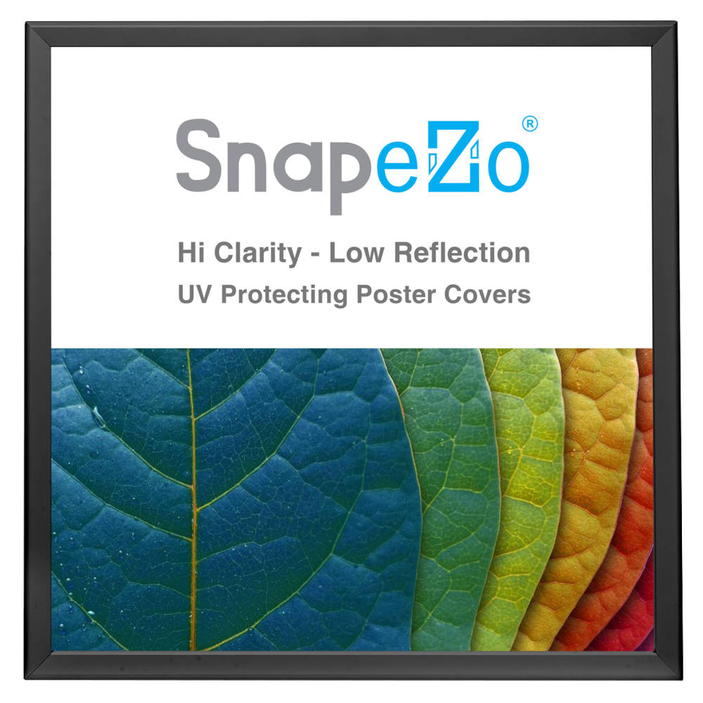 30x30 Black Snap Frame 1.25 Inch Profile