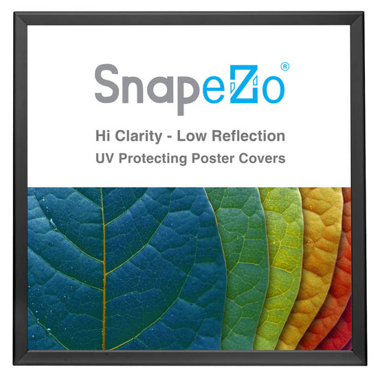 30x30 Black Snap Frame 1.25 Inch Profile