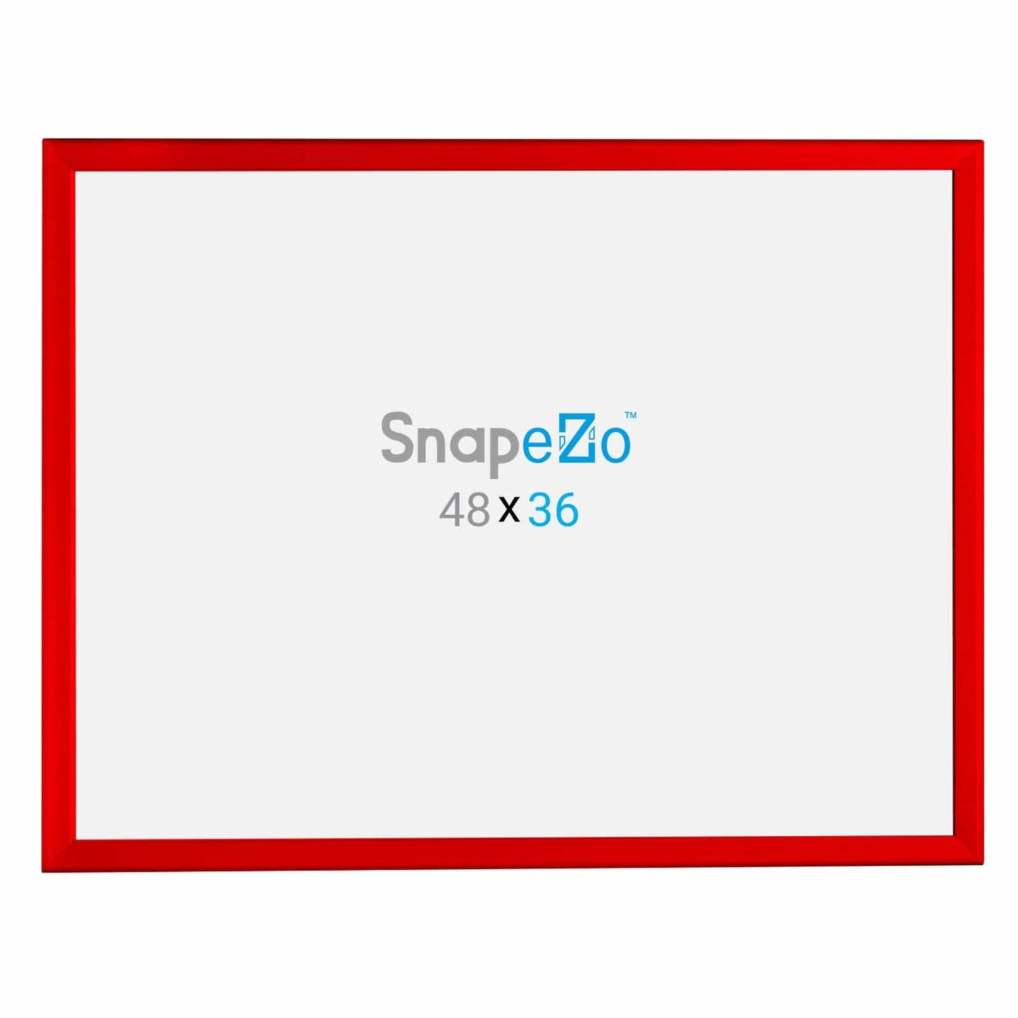 36x48 Red SnapeZo® Snap Frame - 1.25" Profile - Snap Frames Direct