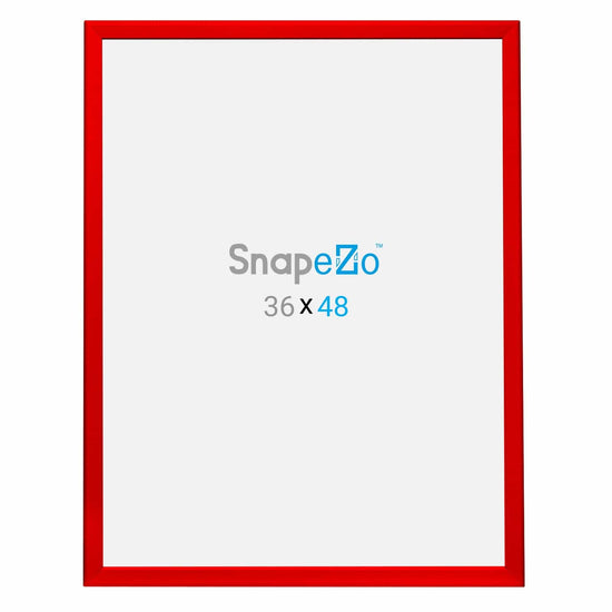 36x48 Red SnapeZo® Snap Frame - 1.25" Profile - Snap Frames Direct