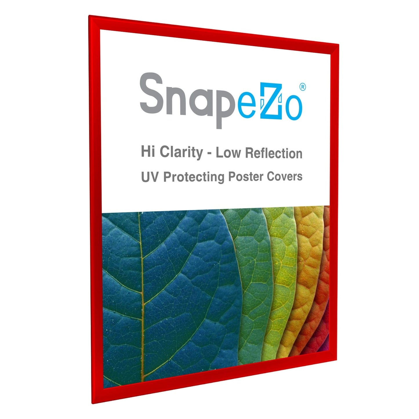 36x48 Red SnapeZo® Snap Frame - 1.25" Profile - Snap Frames Direct