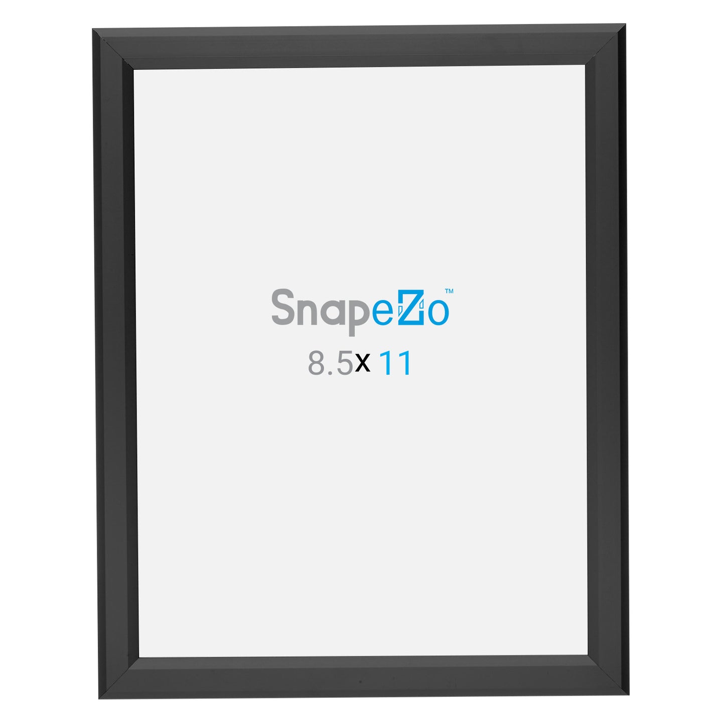 8.5x11 Black Certificate Frame 0.8 Inch Snapezo®