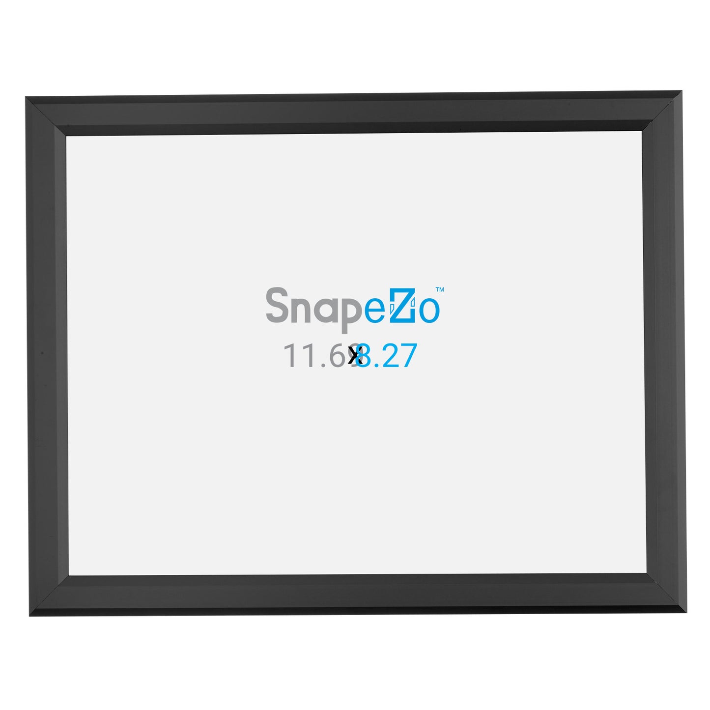 11.7 x 8.3 inches (A4 Euro Size) Black Document Frame 0.8 Inch Snapezo®