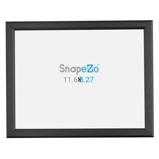 11.7 x 8.3 inches (A4 Euro Size) Black Document Frame 0.8 Inch Snapezo®