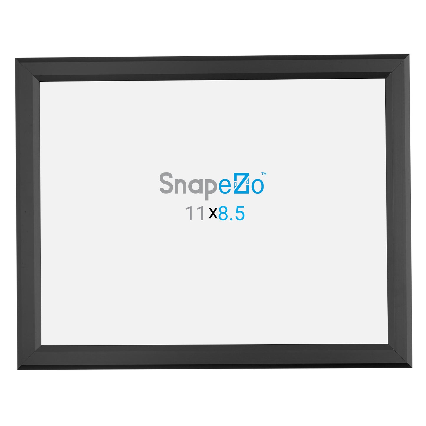 8.5x11 Black Certificate Frame 0.8 Inch Snapezo®